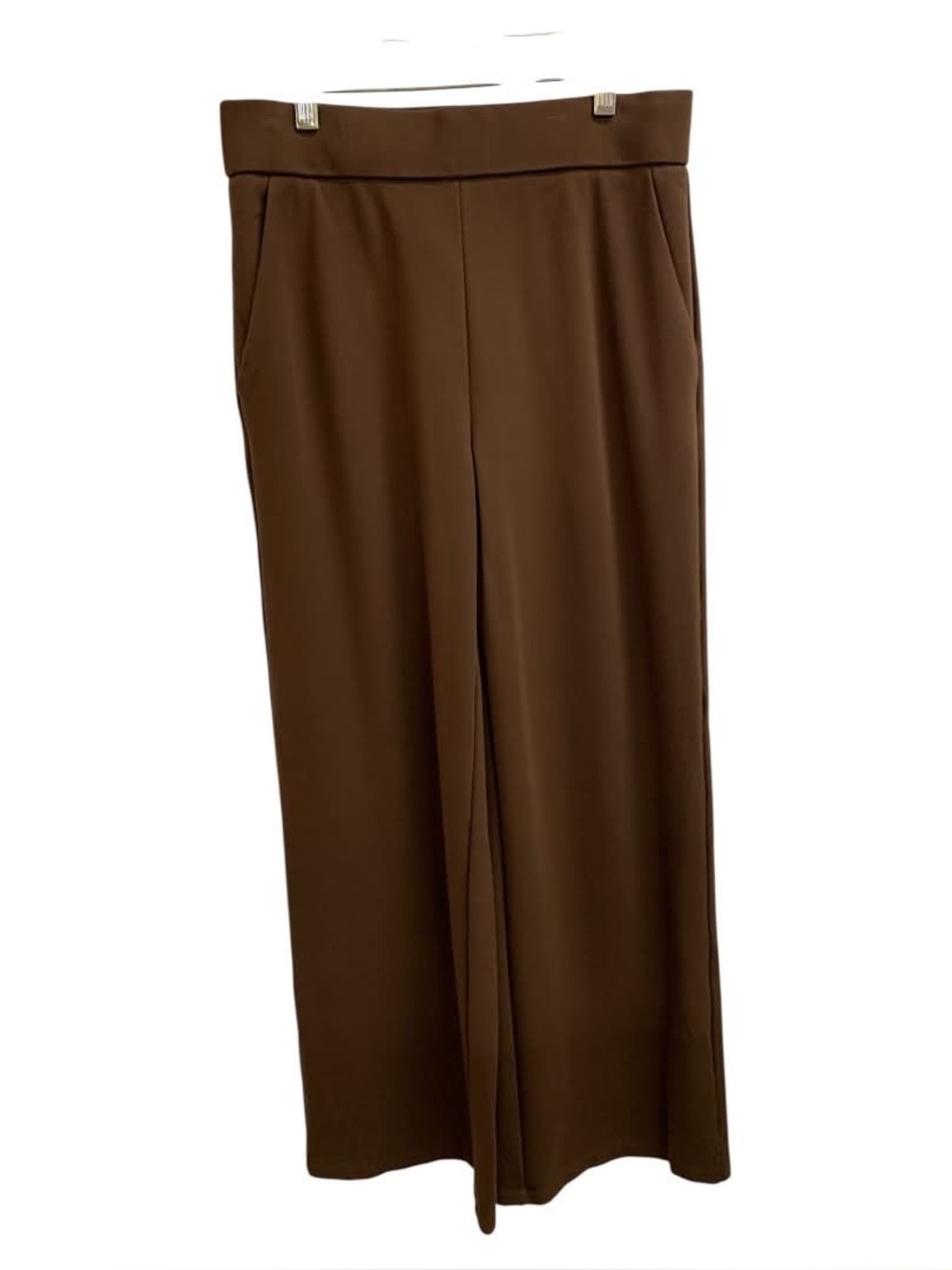 OGL Chocolate Brown Wide-Leg Trousers Size S